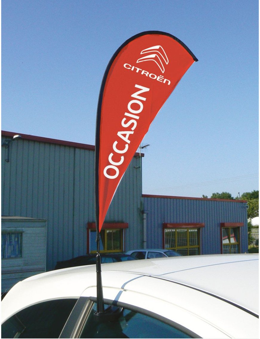 Kit drapeau de vitre rotatif à personnaliser