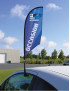 Kit drapeau de vitre rotatif Beach à personnaliser Kit drapeau de vitre rotatif Beach à personnaliser