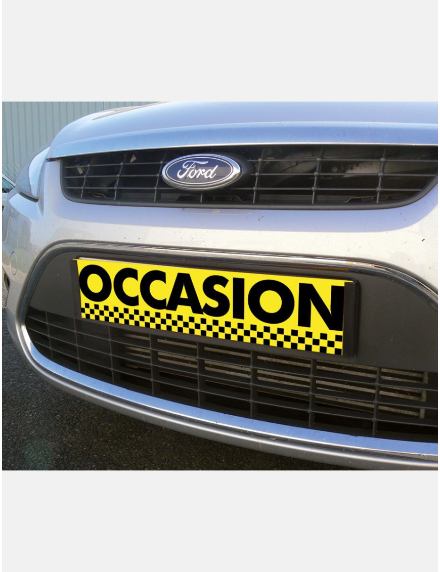 Cache-plaque Occasion damier Cache-plaque Occasion damier