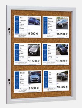 Vitrine intérieur/extérieur 6 vues