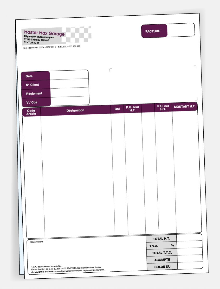 Liasse 3 feuilles format A4 - 100 exemplaires