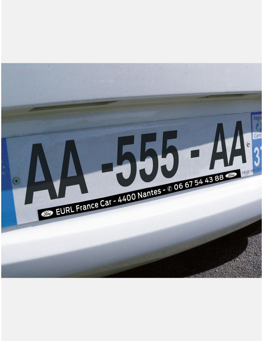 Signature de plaque minéralogique