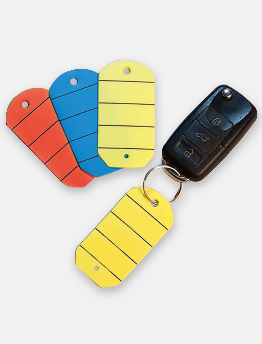 Porte-clés numérotés en plastique Étiquettes de clés numérotées rond de 30  mm -  France