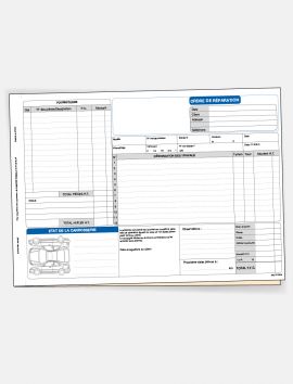 Ordre de réparation sans personnalisation