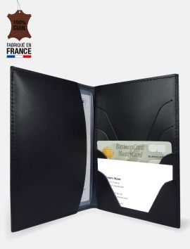 Porte-carte grise collection cuir "Harvard"