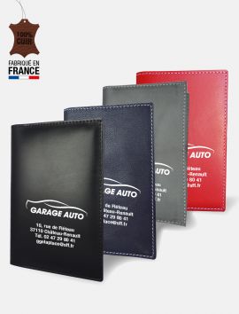 Porte-carte grise collection cuir "Harvard"