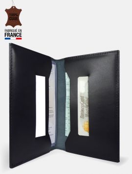 Porte-carte grise collection cuir "Oxford"