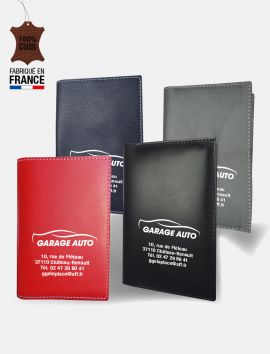 Porte-carte grise collection cuir "Oxford"