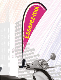 Kit drapeau de guidon rotatif à personnaliser