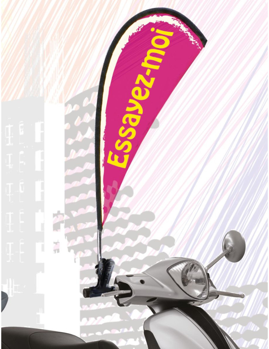 Kit drapeau de guidon rotatif à personnaliser