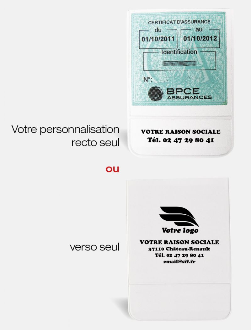 Carte Verte D Assurance Auto Vierge Pdf Porte-vignette assurance recto ou verso