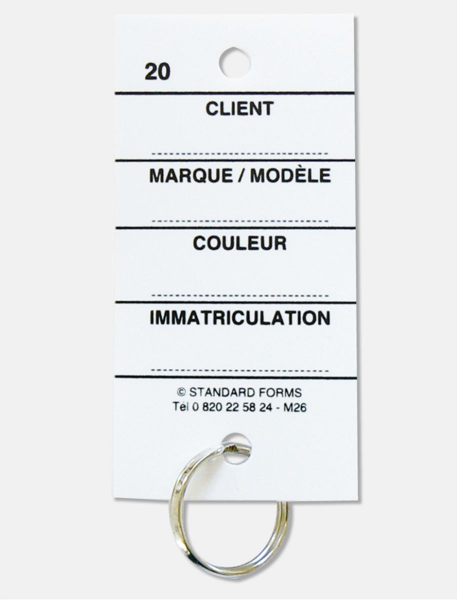 Etiquettes clés - Standard Forms