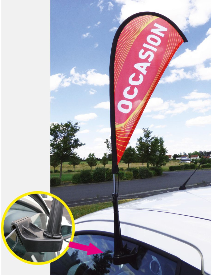 Kit Drapeau de vitre rotatif Elipse "Occasion"