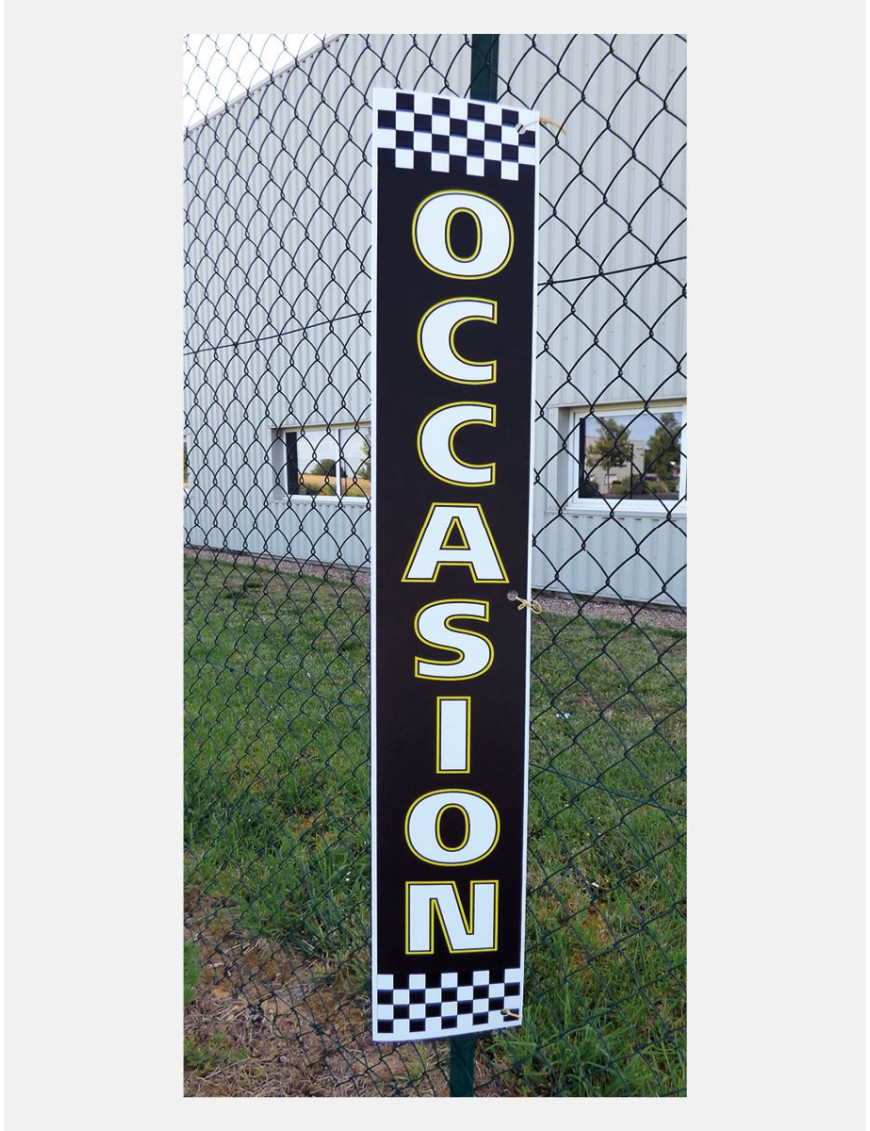 Totem de clôture "Occasion" damier Totem de clôture "Occasion" damier