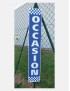Totem de clôture "Occasion" damier Totem de clôture "Occasion" damier