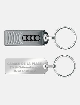 Porte-clés métal barrette brillant