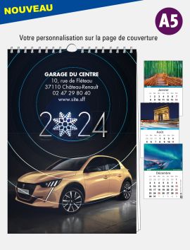 Calendrier à spirale A5