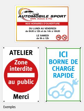 Panneau d’affichage extérieur métal  à personnaliser