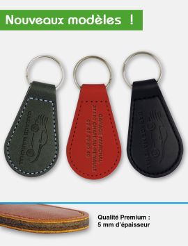 Porte-clés simili cuir recto/verso_
