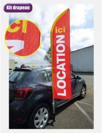 Kit voile Location + mât + pied