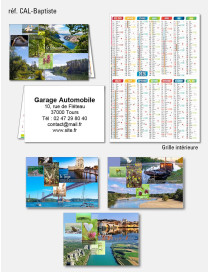 Calendrier de poche