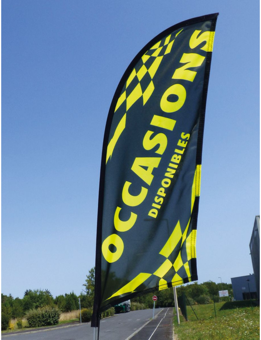 Voile pour Drapeau de vitre rotatif "Occasion"