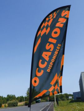 Voile pour Drapeau de vitre rotatif "Occasion"
