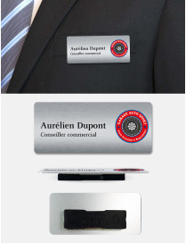 Badge d'identification aluminium