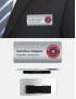 Badge d'identification aluminium