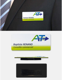 Badge nominatif PVC à personnaliser