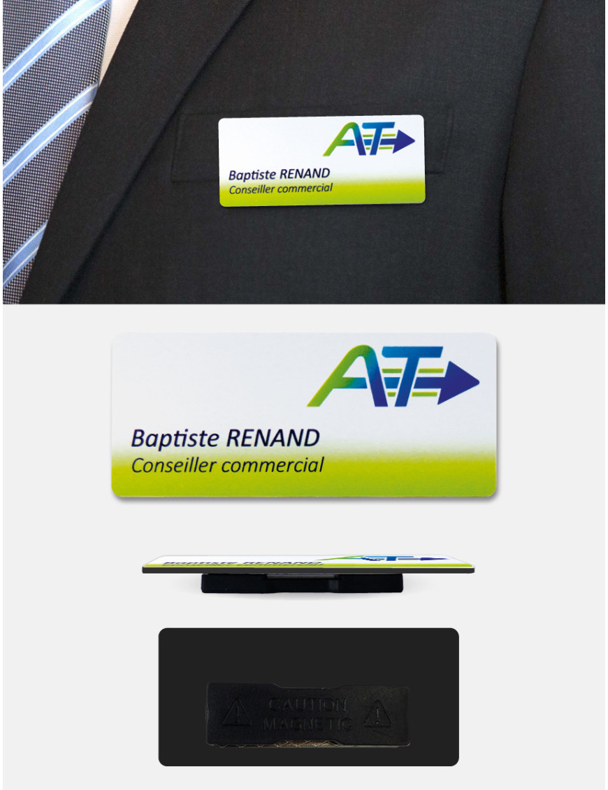 Badge d'identification PVC