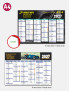 Calendrier bancaire SOUPLE A4 et A3