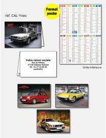 Calendrier de poche