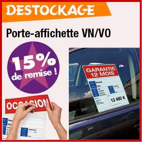 Porte-affichette de prix en promotion