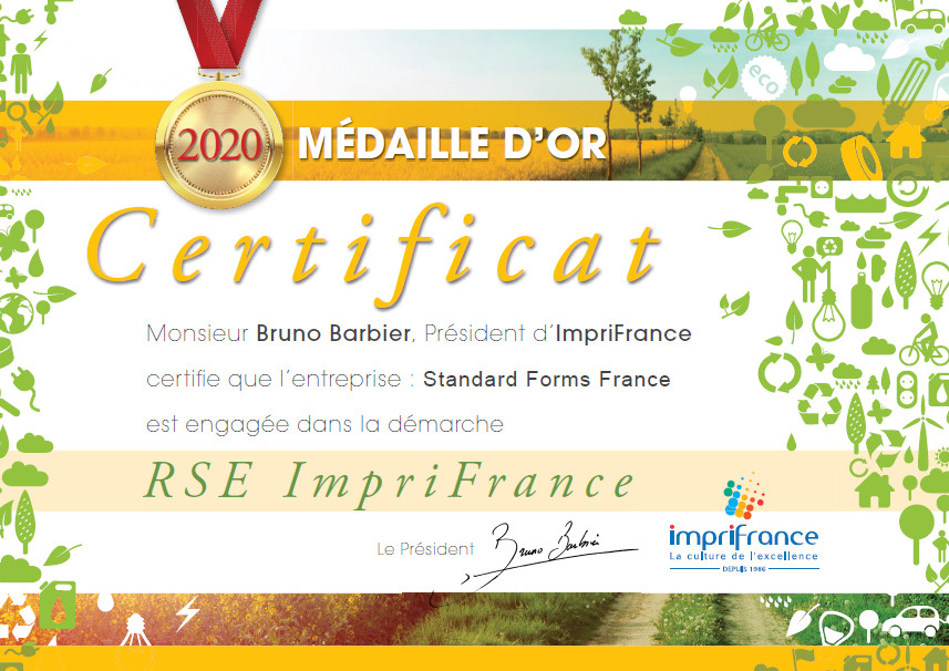 Certificat OR RSE